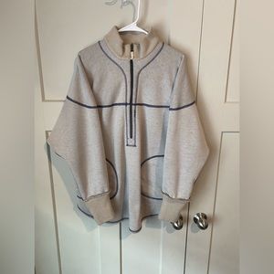 Free people half zip pullover sweater